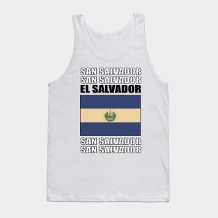 Flag of El Salvador Tank Top